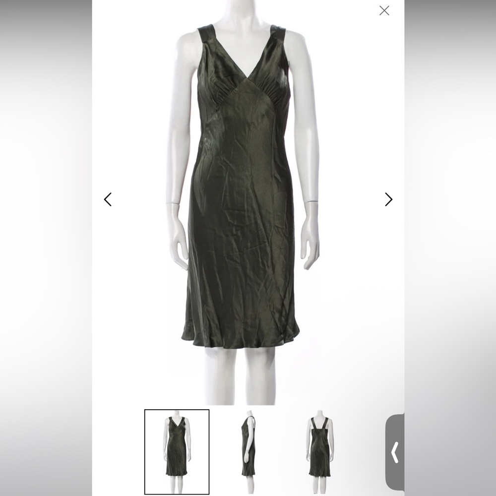 NWT Shona Joy Dark Olive Green Dress: New with tags